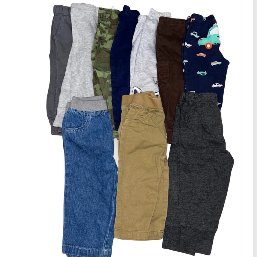 12 month boy pants lot (10 items)